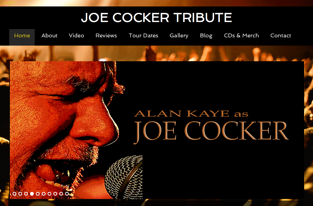 Cocker Tribute website